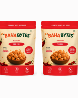 Bahabytes Peri Peri Roasted Makhana 21 gm pack of 2